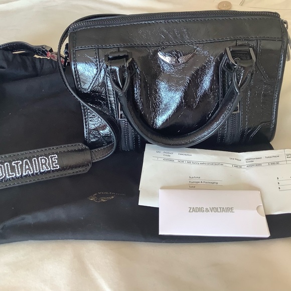 Zadig & Voltaire
Women's Black Sunny Xs #2 Vintage Patent Bag - Picture 3 of 8